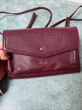 The Sak Burgundy Crossbody Wristlet